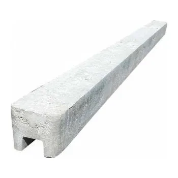 Plotový sloupek Betonový sloupek koncový (hladký) pro výšku plotu 250 cm