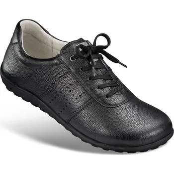 Pánská zdravotní obuv Pánské šněrovací polobotky, hladká useň, černá: 44