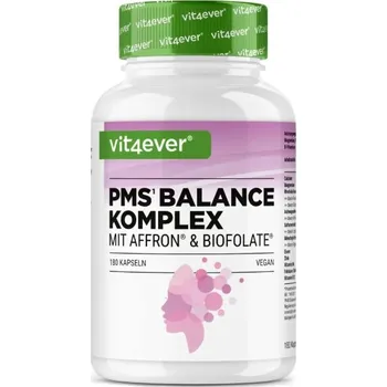 Vit4ever PMS Balance Komplex, 180 kapslí Komplex živin a rostlinných extraktů pro hormonální rovnováhu a psychickou pohodu