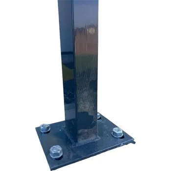 Plotový sloupek Retic Antracitový plotový sloupek 60x40 s patkou výška 1400 mm