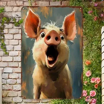 Plechová cedule BAF 2D plechová cedule Překvapený čuník 20 x 30 cm