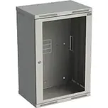 Rozvaděč nástěnný SENSA 18U 400mm, dveře sklo, RAL 7035, SENSA-18U-64-11-G