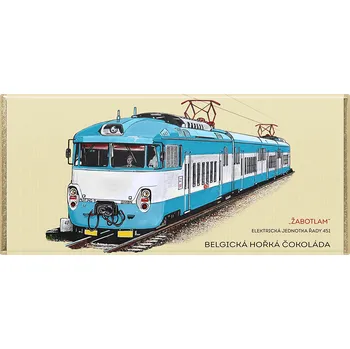 Čokoláda CHOCO POLA - Elektrická jednotka řady 451 „Žabotlam“ - hořká čokoláda 100g