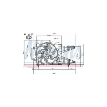 Chladič motoru Ventilátor chladiče NISSENS 85160