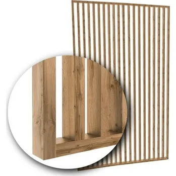 Obklad Lamelová dělící příčka na míru DUB WOTAN - Šířka 43 cm (zabaleno do 1 balíku)