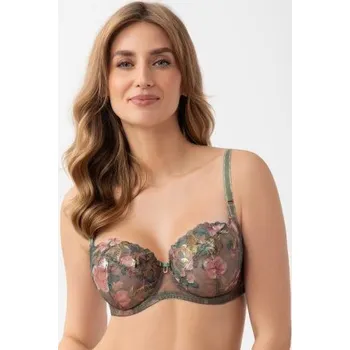 Podprsenka Nevyztužená podprsenka Gorsenia K939 Delaila Zelená 65G