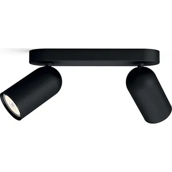Bodové svítidlo Philips - LED RGBW Stmívatelné bodové svítidlo PONGEE 2xGU10/4,8W/230V černá +DO