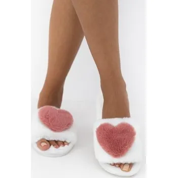 Dámské ponožky Papuče Sensis Heart Bílá 40-41