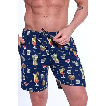 Pánské pyžamové kraťasy Cornette 698/23 - bavlna Tmavě modrá XL