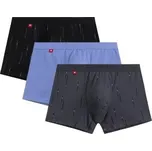 3 PACK boxerky Atlantic 3MH-210 Světle modrá 2XL