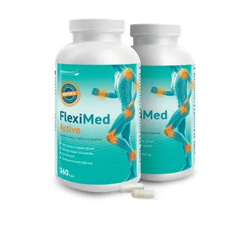 NaturaMed FlexiMed Active glukosamin mangan vitamin D vitamin C bór mletý zázvor 720 kapslí