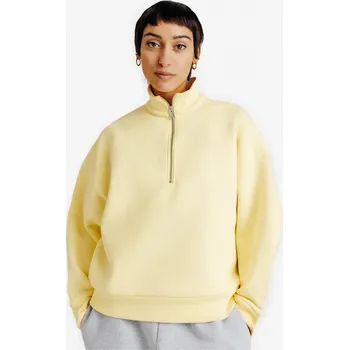 Dámská mikina DECATHLON Dámská mikina s límcem na zip Elementals L ŽLUTÁ