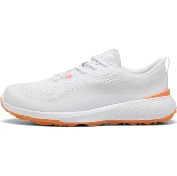 Puma Gruve Sport dámské golfové boty, white/melon glow bílé, standardní, bez spajků, 39