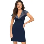 Noční košilka Donna Melanie - viskóza Tmavě modrá M(38)