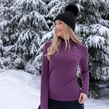 Dámské tričko TERMOVEL Dámské tričko PCE DLR fialový melír VELIKOST: 2XL