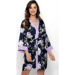 Dámský župan Momenti Per Me Always win - 7/8 rukáv Tmavě modrá L/XL