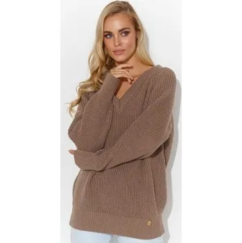 Dámský svetr Dámský svetr Makadamia S140 Cappuccino Béžová One size