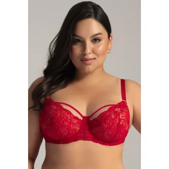 Podprsenka Polovyztužená podprsenka Ava Lingerie 2157 Červená 95H
