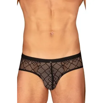 Pánské erotické prádlo Sexy pánské slipy Obsessive Severio jockstrap Černá S/M