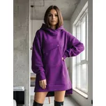 Oversize prodloužená mikina VSB WELLA švestková