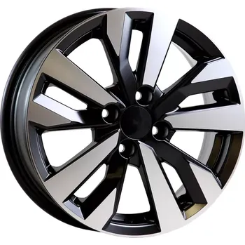 Alu kolo Alu kola AGT 15195, 15x6 4x100 ET35, černá matná + leštění