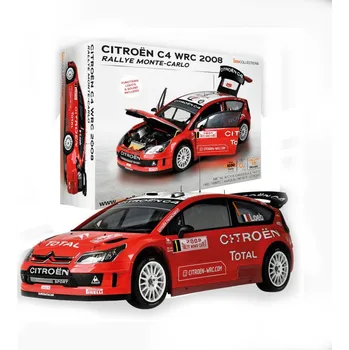 auto na autodráhu Ixo Models Citroën C4 WRC #1 S.Loeb Rally Monte Carlo stavebnice1:8