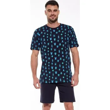 Pánské pyžamo Pánské pyžamo Cornette 323/158 Beetles Tmavě modrá 2XL