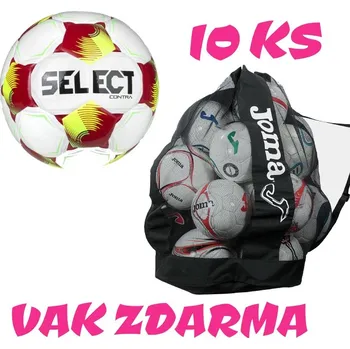 Fotbalový míč 10 x Fotbalový míč Select FB Contra +vak na míče JOMA