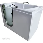 Aplomo Medica 100x70 sedací akrylátová vana s dvířky Délka vany: 100cm, Orientace: Levá