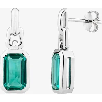 Náušnice Preciosa Stříbrné náušnice Atlantis s kubickou zirkonií Preciosa 5354 94