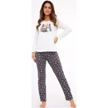 Dámské pyžamo Dámské pyžamo Cornette 855/428 Friends Ecru 3XL