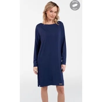 Tunika Italian Fashion Akord - viskóza Tmavě modrá L