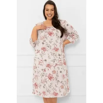 Dámská móda Noční košile Italian Fashion Betula - bavlna Světle růžová 2XL