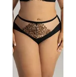 Kalhotky Ava Lingerie 2144/B Classy black - brazilky Černo-béžová L