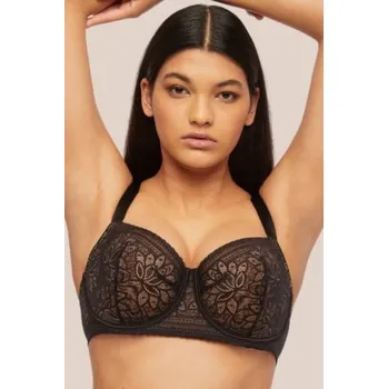 Podprsenka Nevyztužená podprsenka Kinga SC-857 Mandala Černá 65G