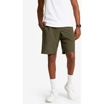 DOMYOS Pánské fitness kraťasy na kardio trénink 500 XL KAŠTANOVÁ|ZELENÁ