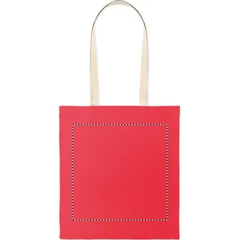 Nákupní taška Bavlněná nákupní taška Sítotisk (max. 1 barva, 300x300mm) 1 barva 5 FRONT