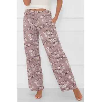 Dámské pyžamové kalhoty Italian Fashion Kimuri - bavlna Cappucino L