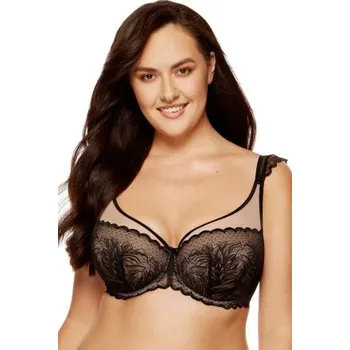 Podprsenka Vyztužená podprsenka Gorteks Astrid/B4 Černo-béžová 80D