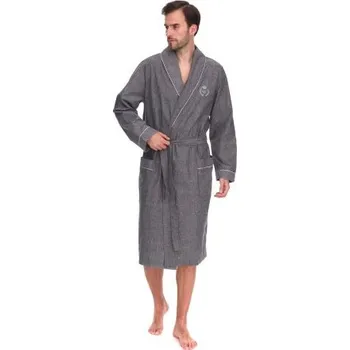 Pánský župan Pánský župan LaL Zeus - bavlna Šedá XL