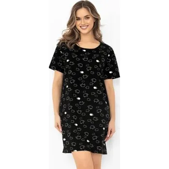 Dámská móda Noční košile Italian Fashion Bonnie - bavlna Černo-bílá S