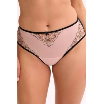 Dámské spodní prádlo Kalhotky Gaia 1332 Xenia Růžovo-černá 2XL