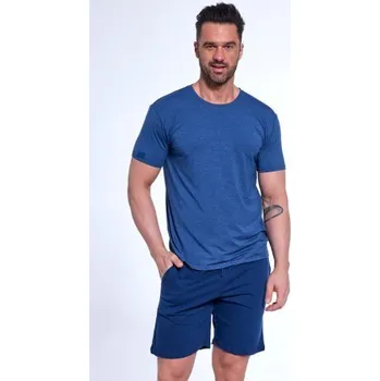 Pánské pyžamo Cornette Michael - bavlna Modrá L