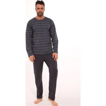 Pánské pyžamo Cornette 138/57 - bavlna Tmavě šedá 2XL