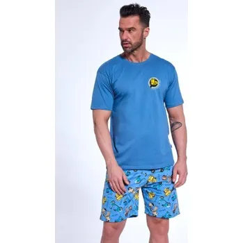 Pánské pyžamo Cornette Way Of Life - bavlna Modrá S
