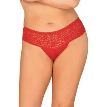 Dámské erotické prádlo Sexy kalhotky Obsessive Blossmina Červená 6XL/7XL
