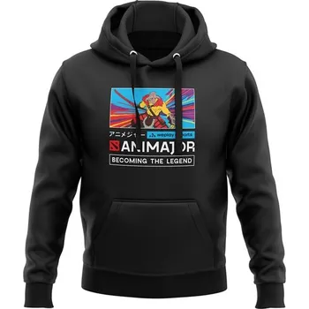 Pánská mikina Animajor - Dota 2 Juggernaut Hoodie Black, Pullover, mikina s kapucí - 2XL