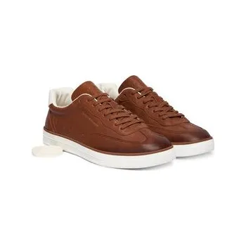 Pánské tenisky Sneakersy Tommy Hilfiger Th Lo Lux 1A2 Cognac FM0FM05870 Hnědá 46
