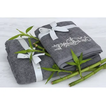 Ručník Set ručníku a osušky LUNO tmavě šedý