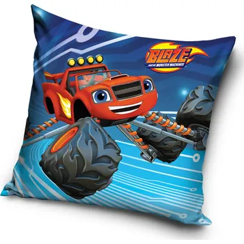 Polštář Povlak na polštářek Plamínek a Čtyřkoláci Kola Vzhůru